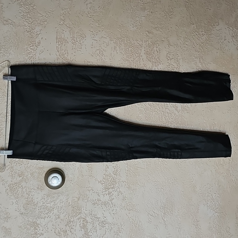 Athleta Delancey Gleam Moto Tight - Black - Size M